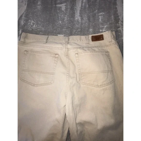 L.L. Bean 100% Cotton Men's‎ 1912 Tan Jeans 40x32 Classic Denim  Tan Jeans - Picture 10 of 12